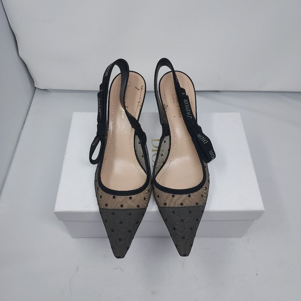 Christian Dior J’Adior Slingback Mid-Heel Pump - Picture 2 of 13